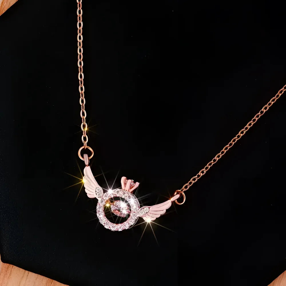 Angel wings pendant chain