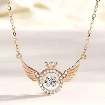 Angel wings pendant chain