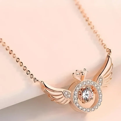 Angel wings pendant chain