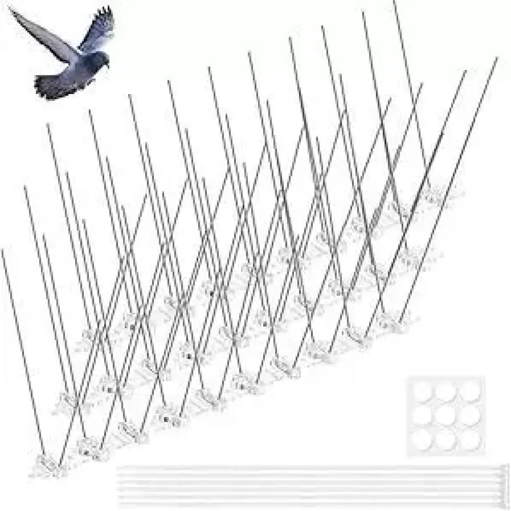 Anti-bird spikes set