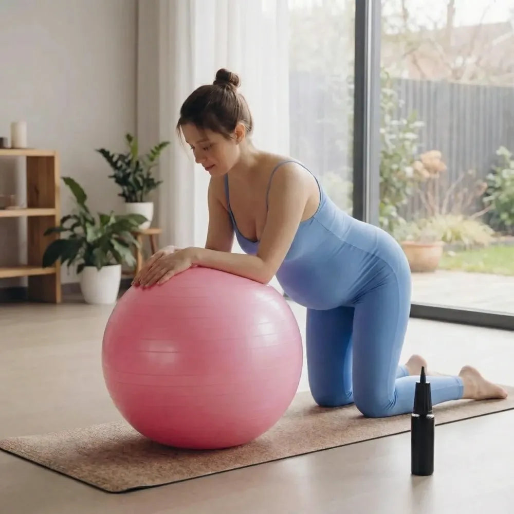 Anti-burst non-slip exercise ball - health care