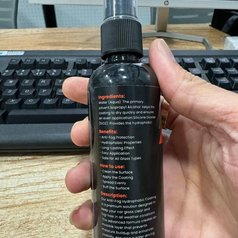 Anti-fog glass coating - car and bike accessories