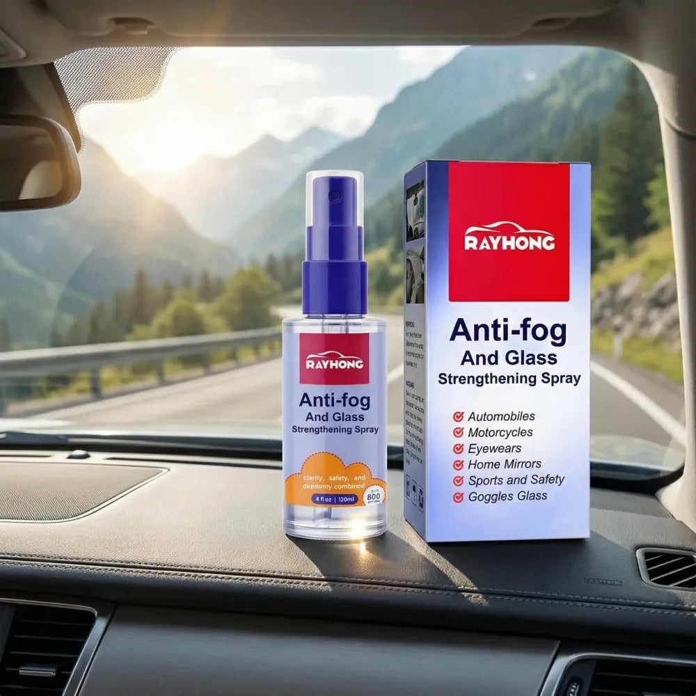 Anti-fog glass strengthener spray - car and bike accessories