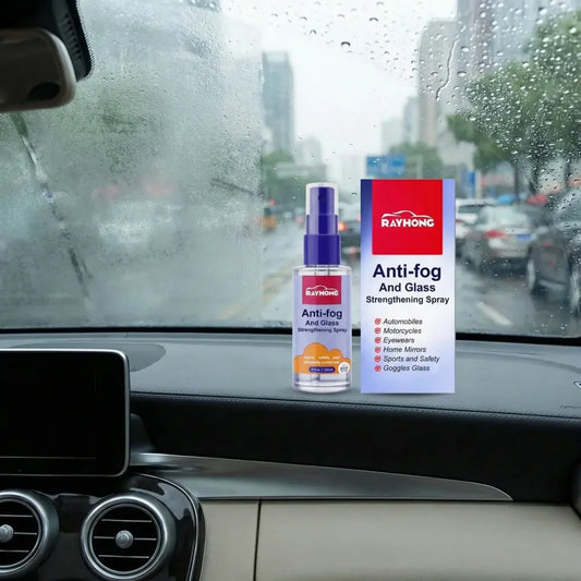 Anti-fog glass strengthener spray - car and bike accessories
