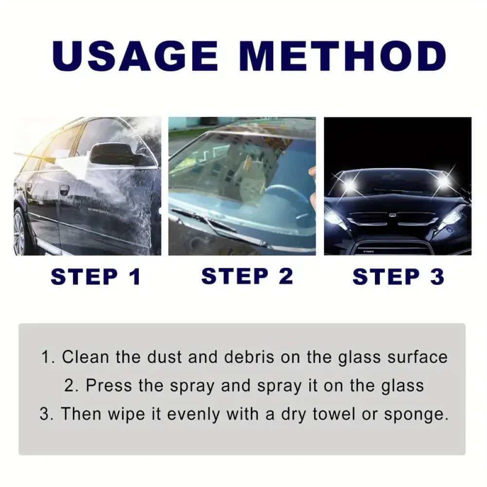 Anti-fog glass strengthener spray - car and bike accessories