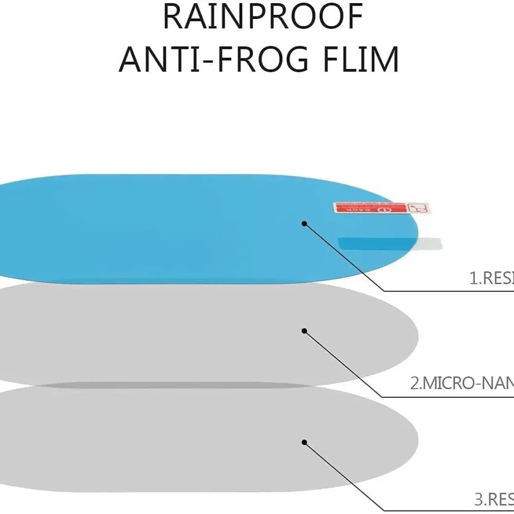 Anti-fog mirror films - car and bike accessories