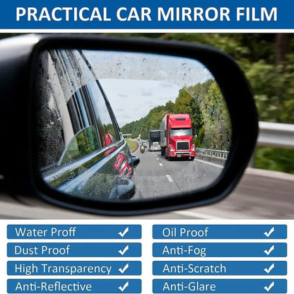 Anti-fog mirror films - car and bike accessories