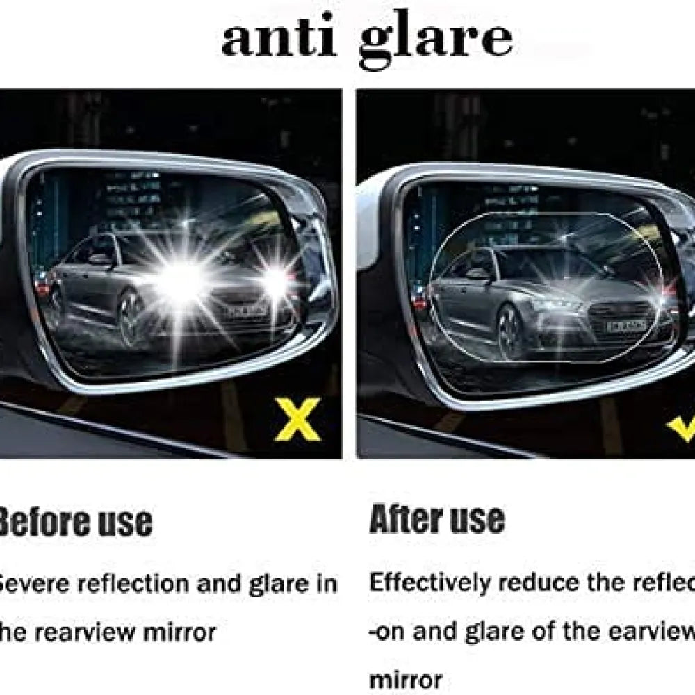 Anti-fog rearview mirror film - automotive