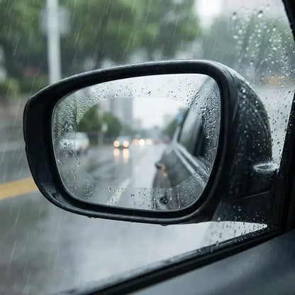 Anti-fog rearview mirror film - automotive