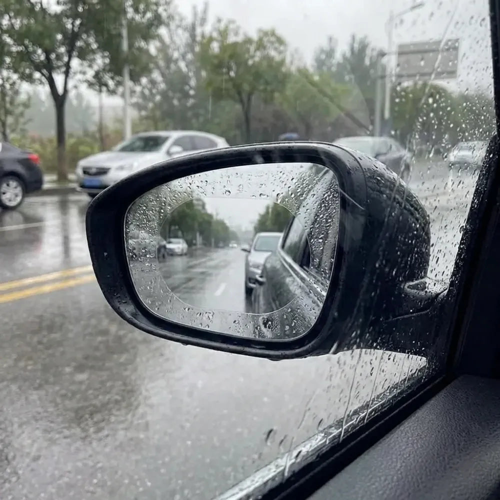 Anti-fog rearview mirror film - automotive