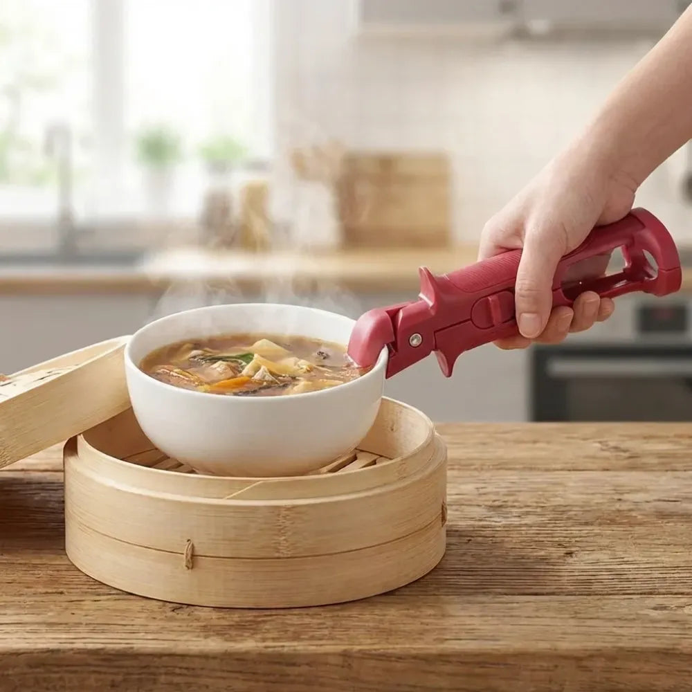 Anti-scalding pot pan gripper