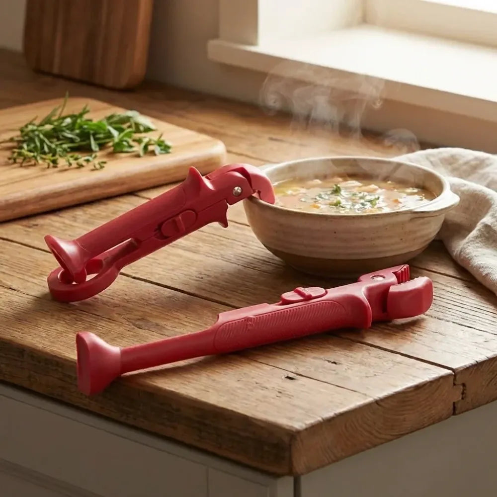 Anti-scalding pot pan gripper