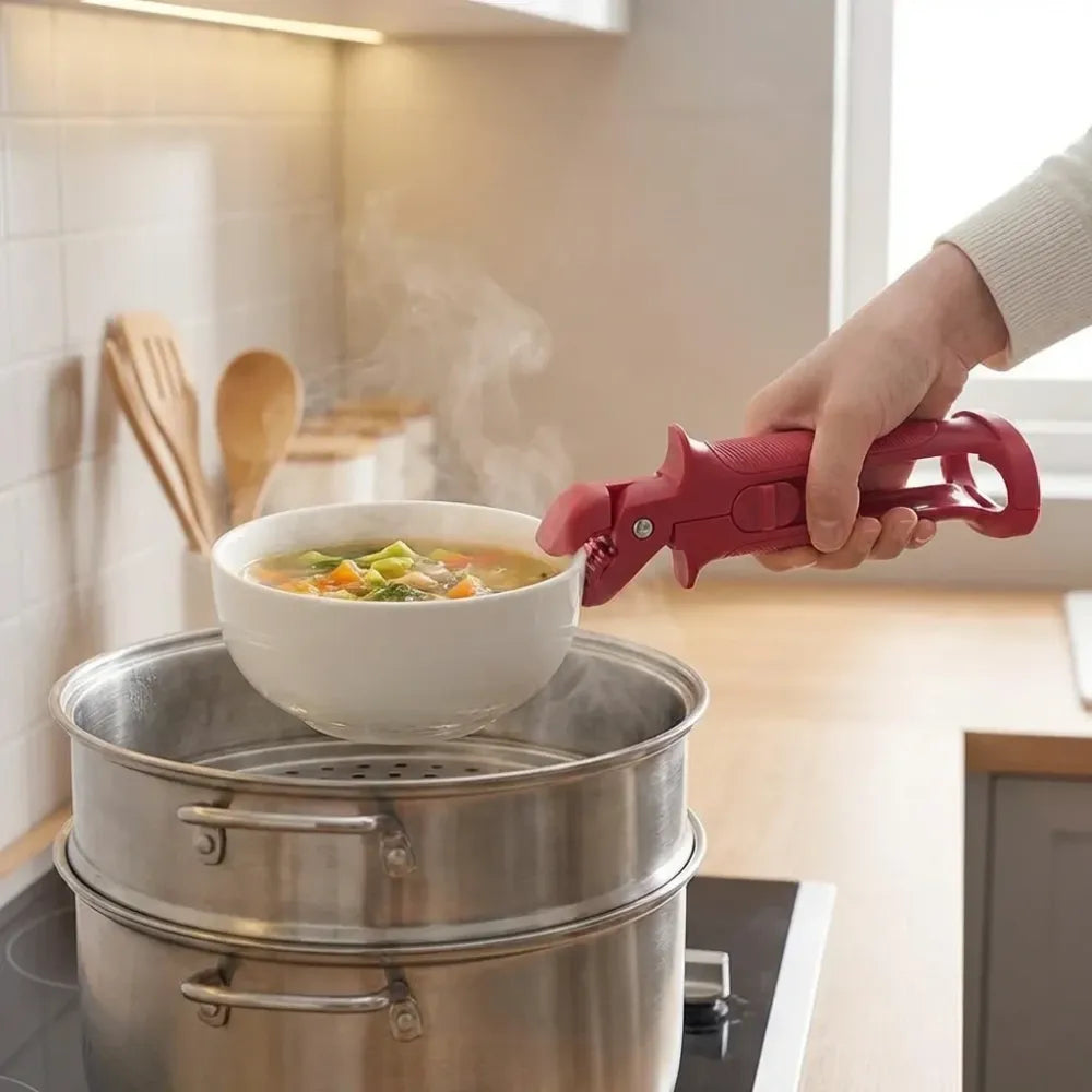 Anti-scalding pot pan gripper