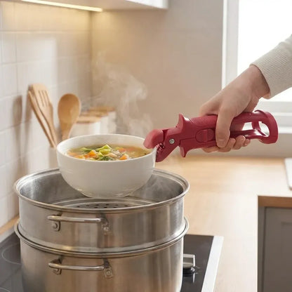 Anti-scalding pot pan gripper