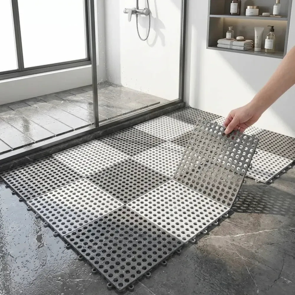 Anti slip bathroom tile mat – pack of 4