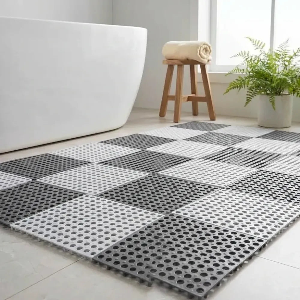 Anti slip bathroom tile mat – pack of 4