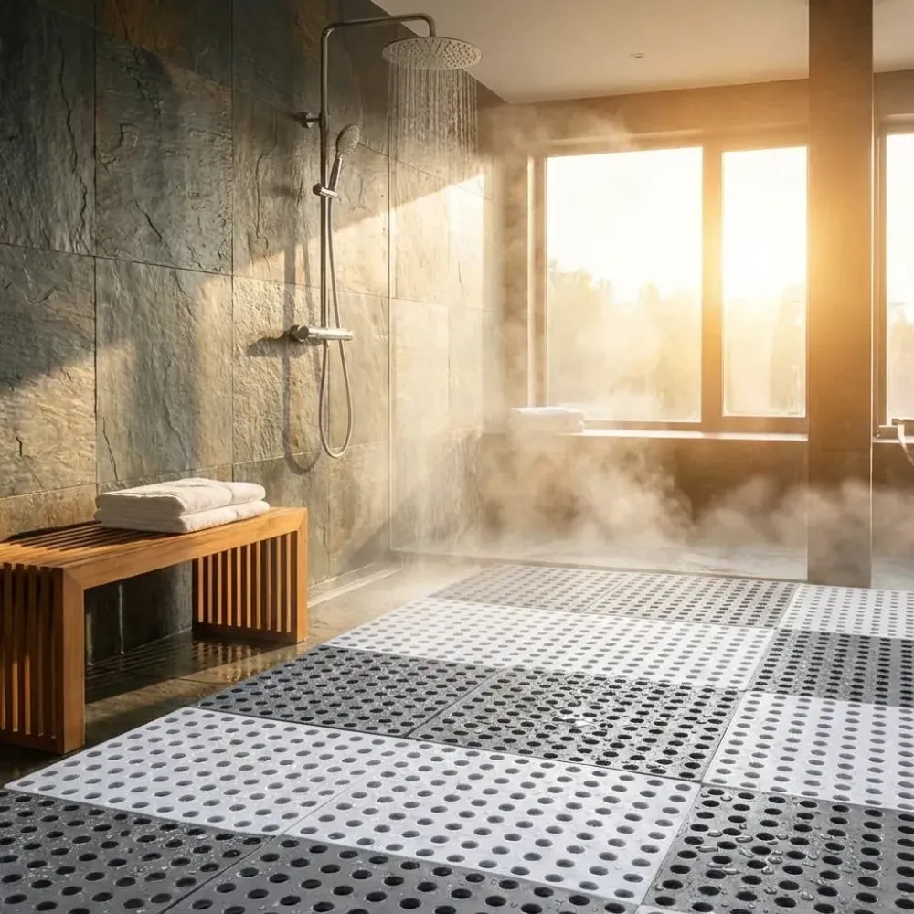 Anti slip bathroom tile mat – pack of 4