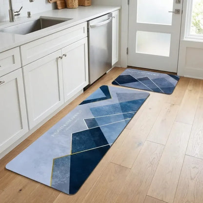 Anti-slip geometric floor mat - potential heroes
