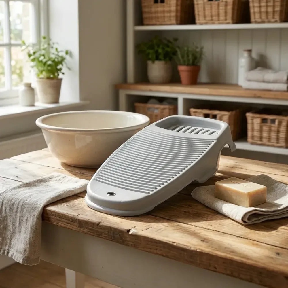 Anti-slip scrubbing washboard
