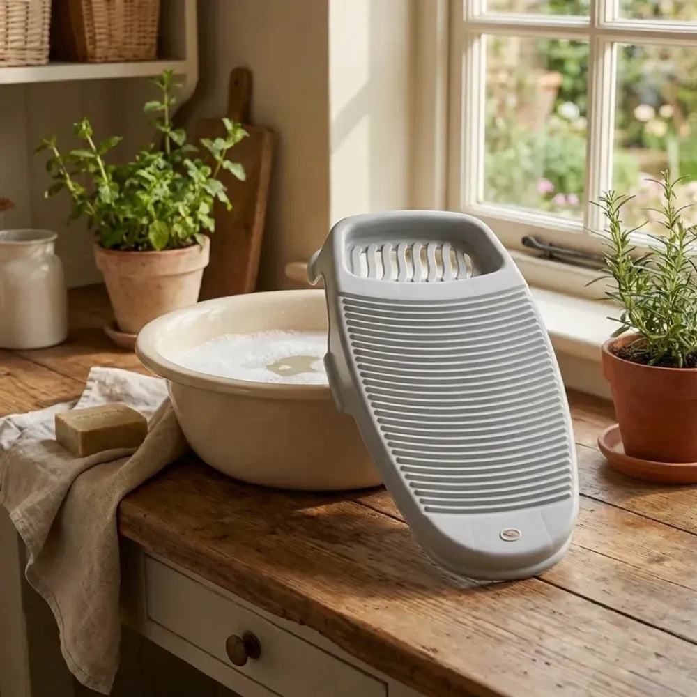 Anti-slip scrubbing washboard