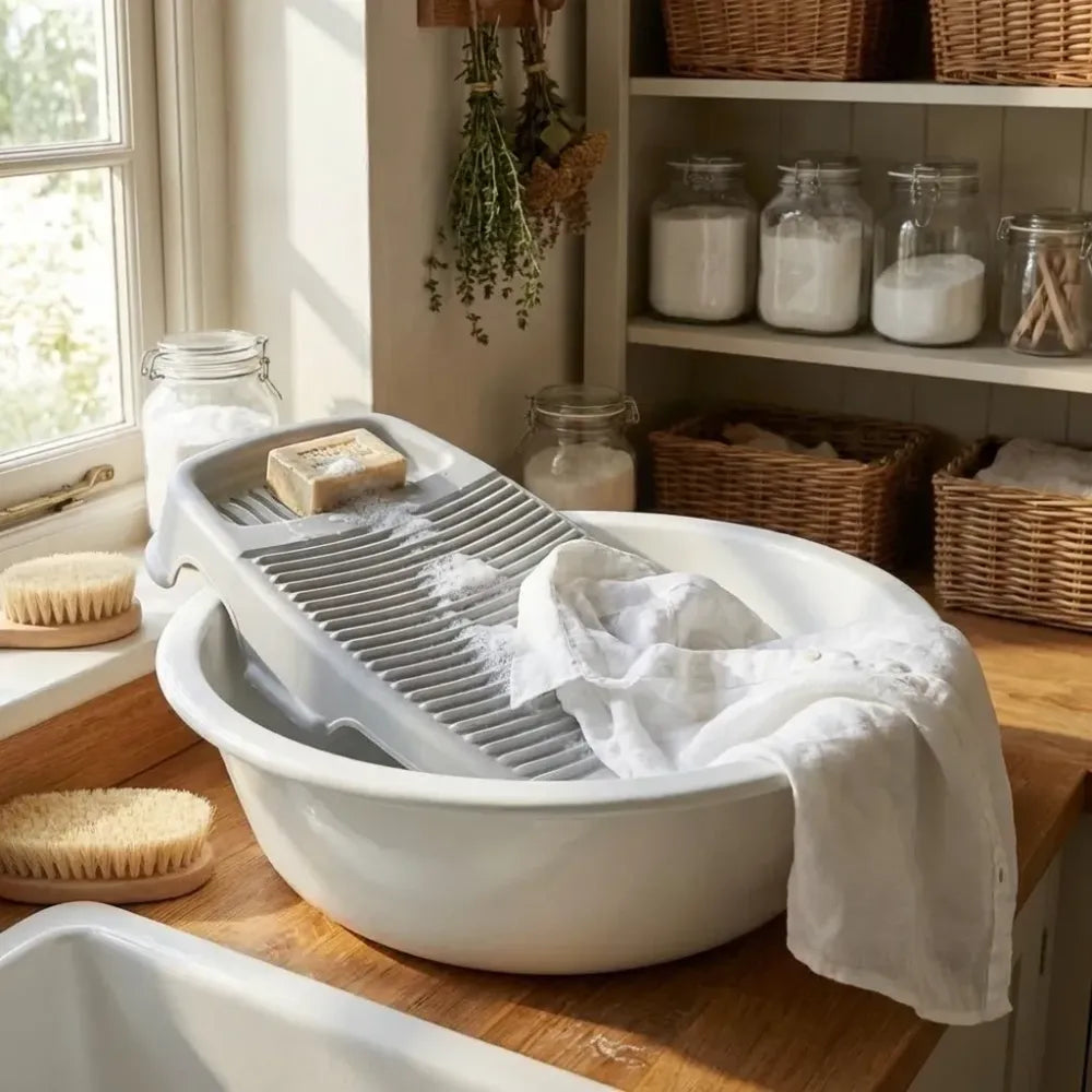 Anti-slip scrubbing washboard