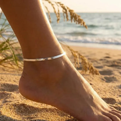 Anti tarnish snake anklet