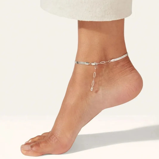 Anti tarnish snake anklet