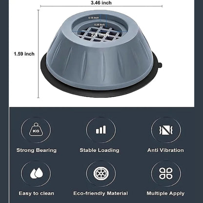 Anti-vibration washing machine foot pad.
