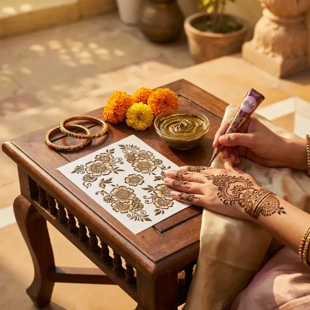 Apcute mehandi hands set