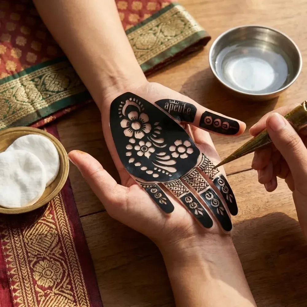 Apcute mehandi hands set