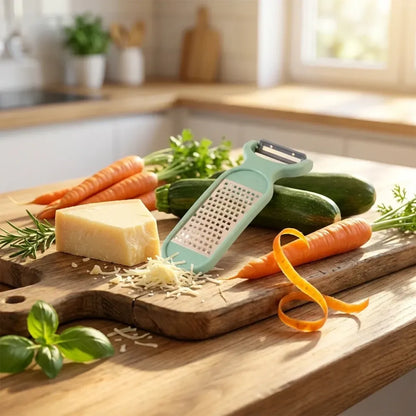 Apex 2-in-1 vegetable grater peeler combo tool - home & kitchen
