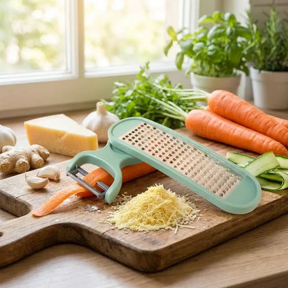 Apex 2-in-1 vegetable grater peeler combo tool - home & kitchen