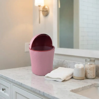 Apex mini tabletop dustbin (1 pc 1200 ml mix color) - home & kitchen