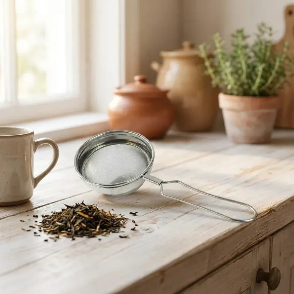 Apex morning stainless steel tea and coffee strainer - home & kitchen