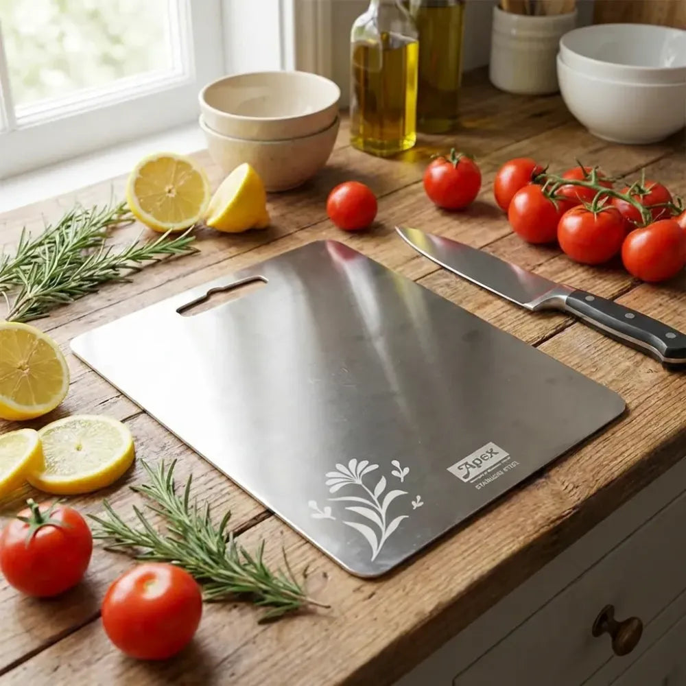 Apex steel-x stainless chopping board - home & kitchen