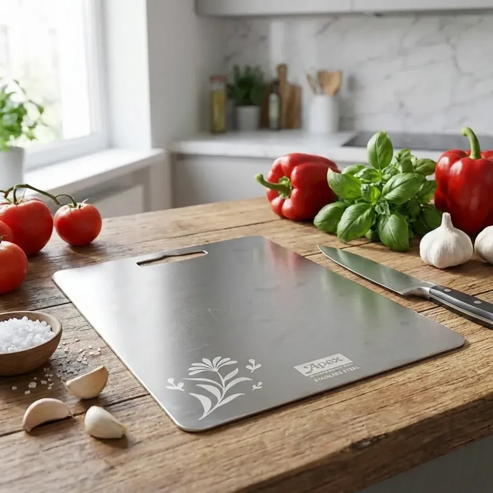 Apex steel-x stainless chopping board - home & kitchen