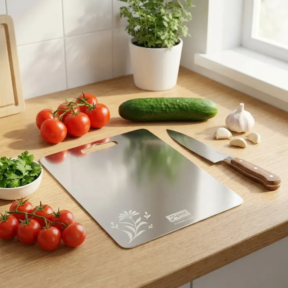 Apex steel-x stainless chopping board - home & kitchen