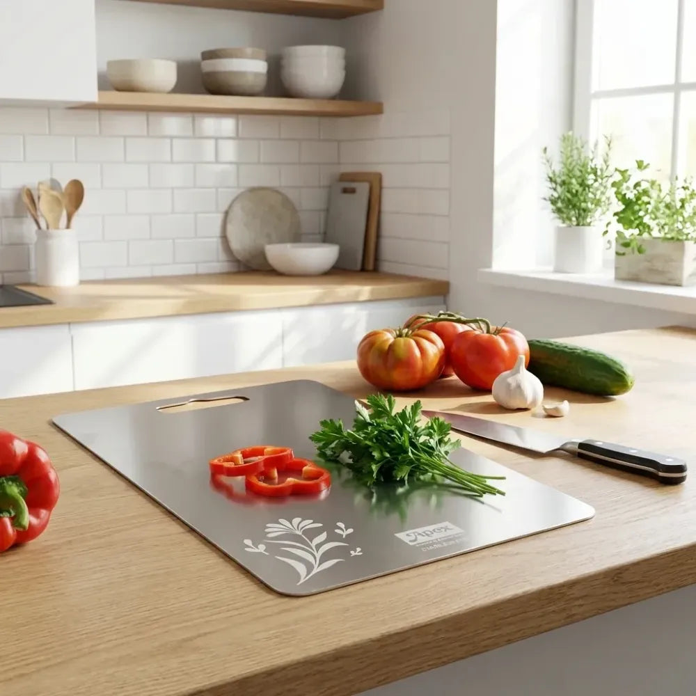 Apex steel-x stainless chopping board - home & kitchen