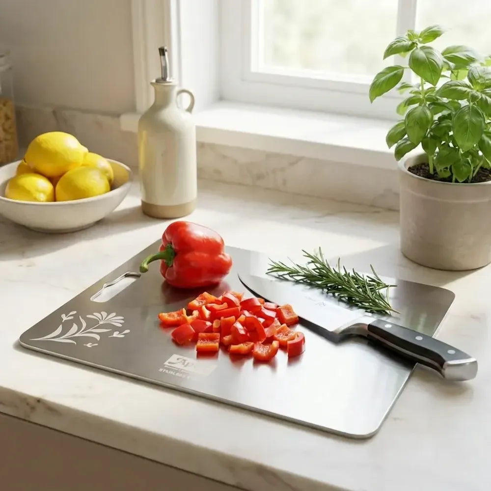 Apex steel-x stainless chopping board - home & kitchen