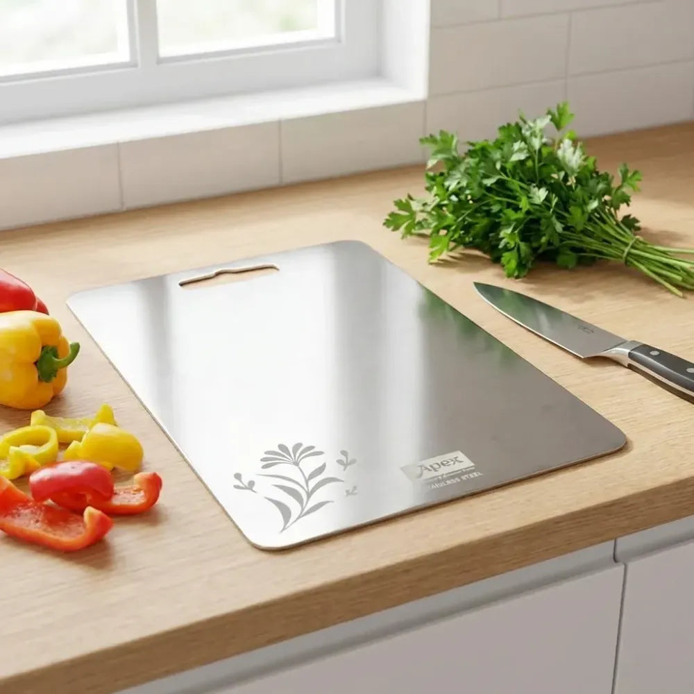 Apex steel-x stainless chopping board - home & kitchen