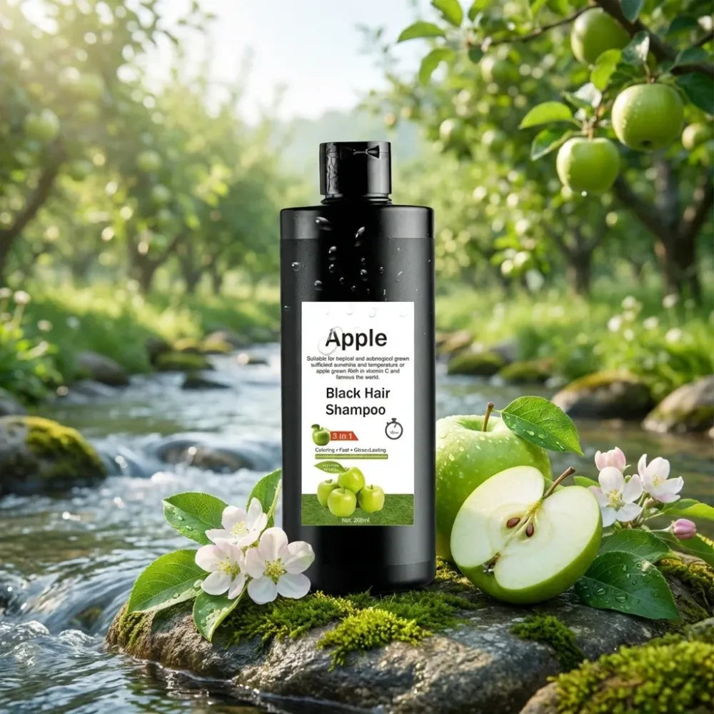 Apple black hair shampoo – 200ml