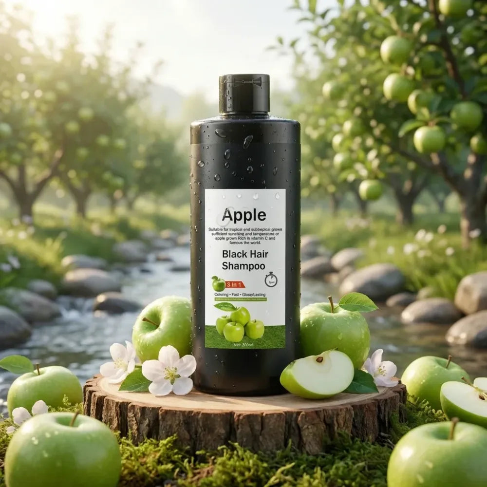 Apple black hair shampoo – 200ml