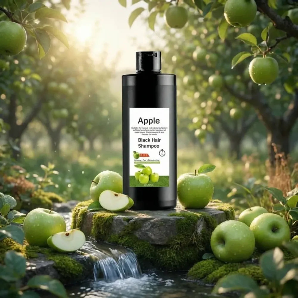 Apple black hair shampoo – 200ml