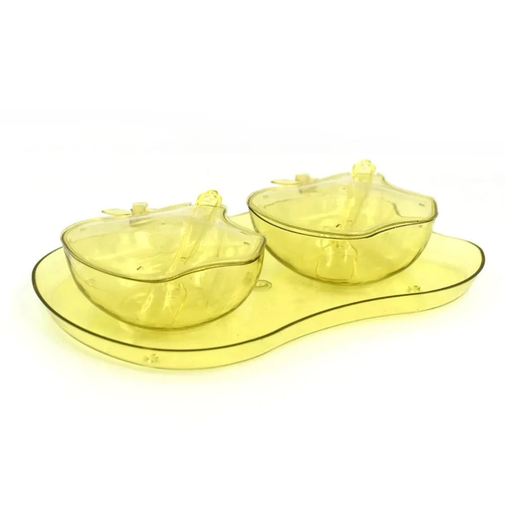 Apple-shaped serving tray bowl - home & kitchen