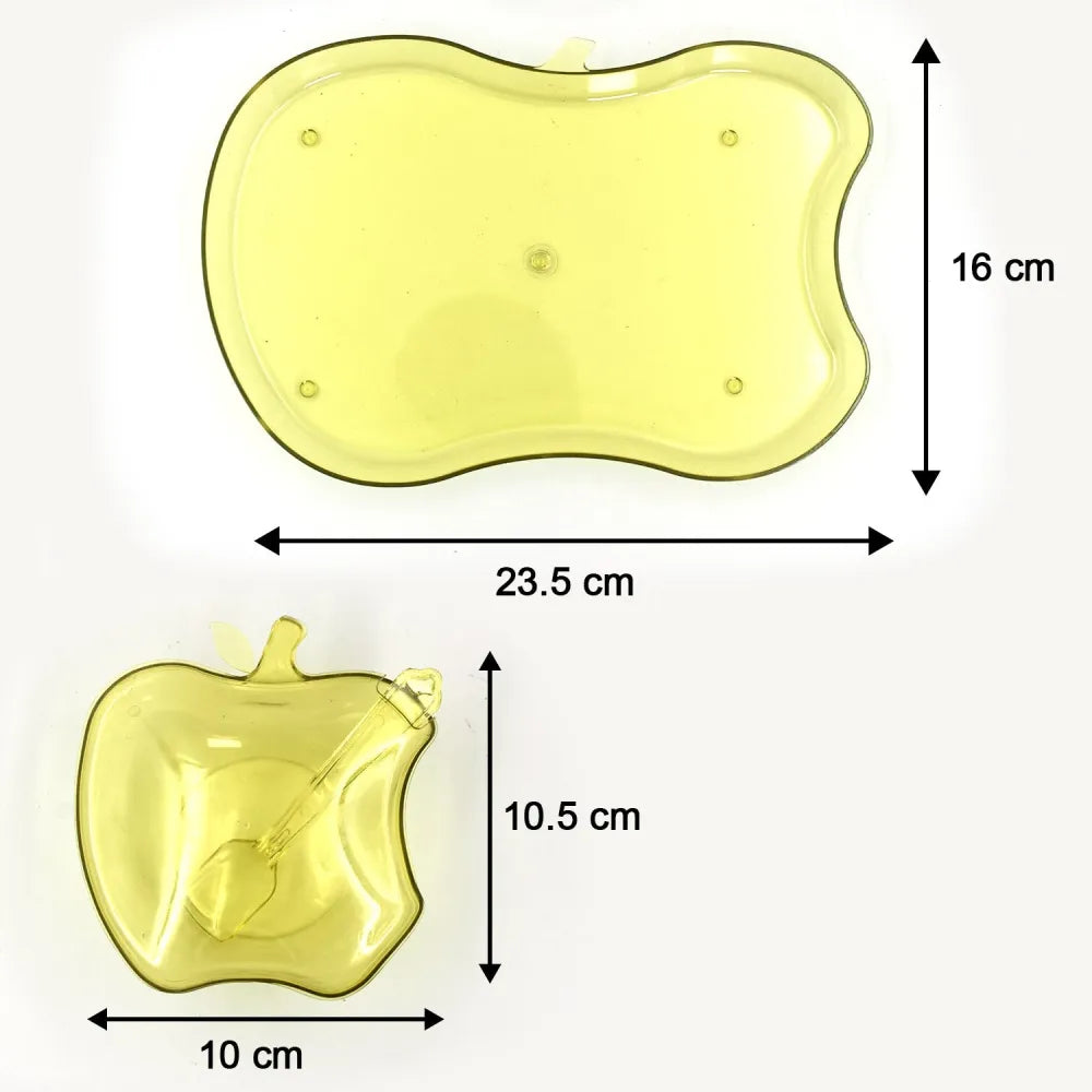 Apple-shaped serving tray bowl - home & kitchen