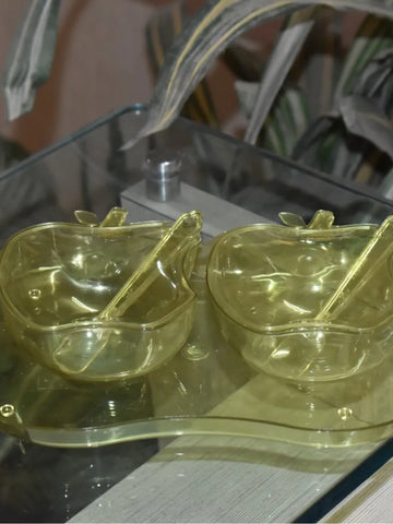 Apple-Shaped Serving Tray Bowl