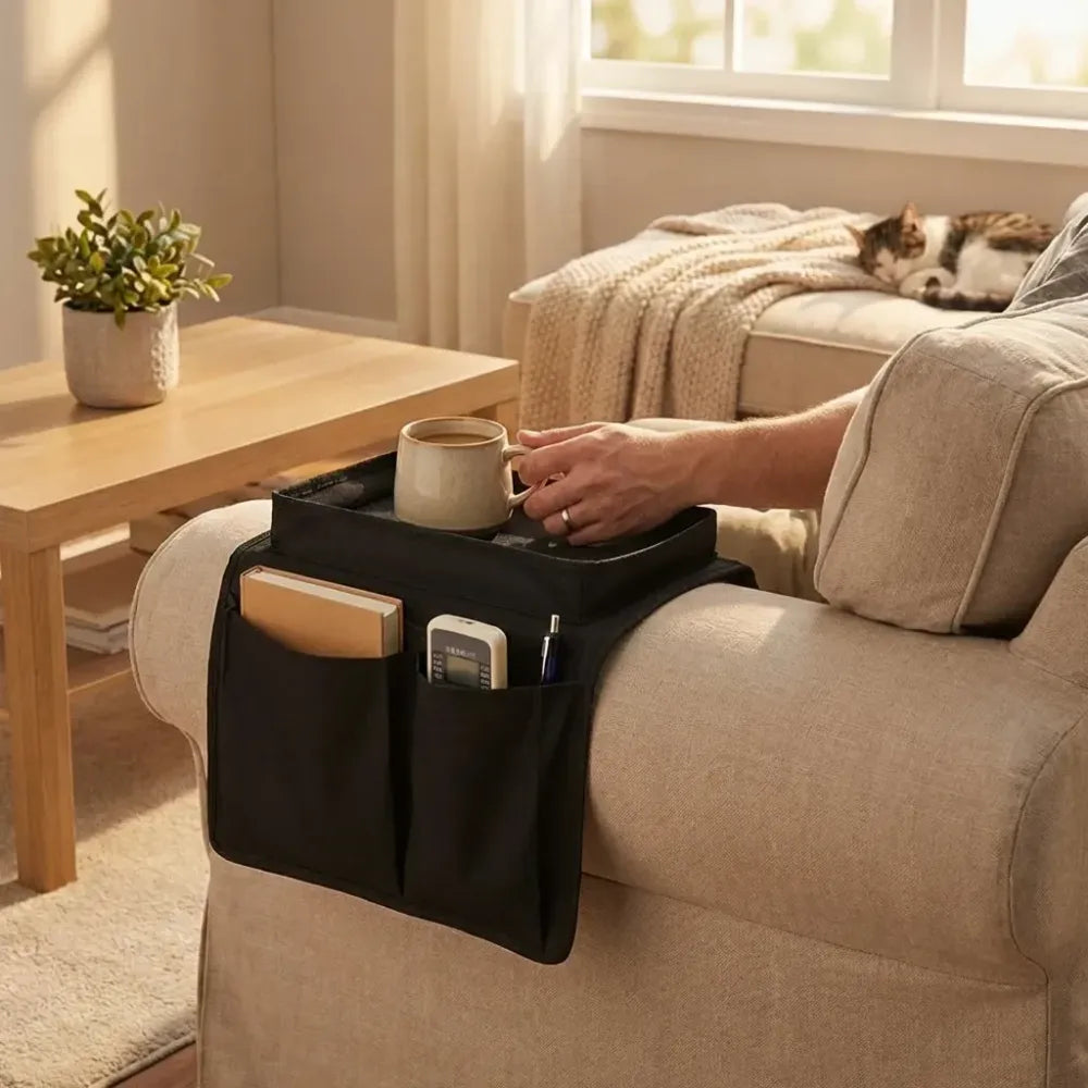 Armrest hanging storage organizer - home improvement