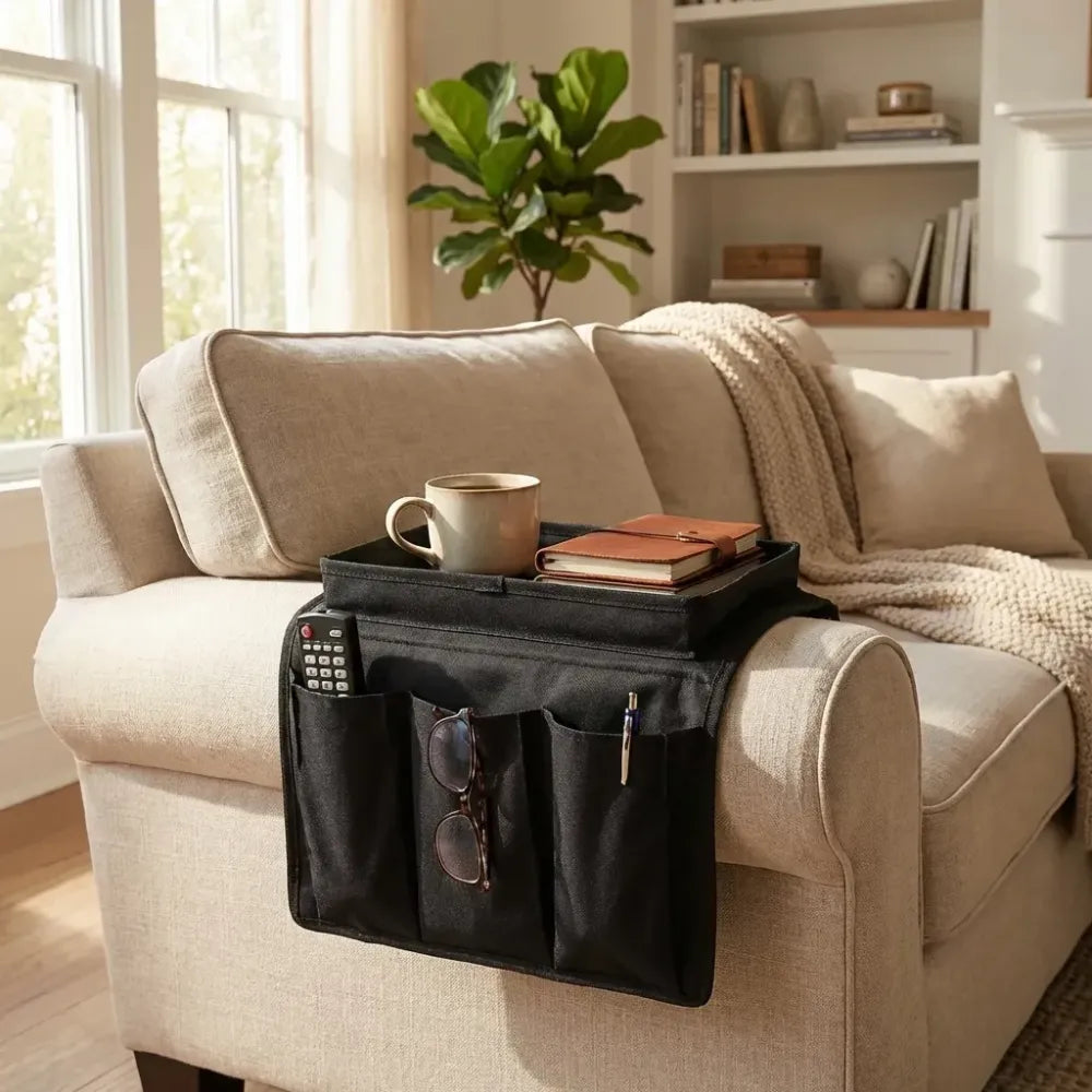 Armrest hanging storage organizer - home improvement