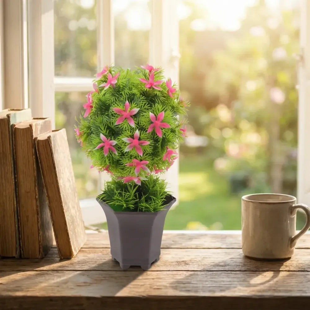 Artificial flower in pot - home decor