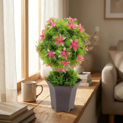Artificial flower in pot - home decor